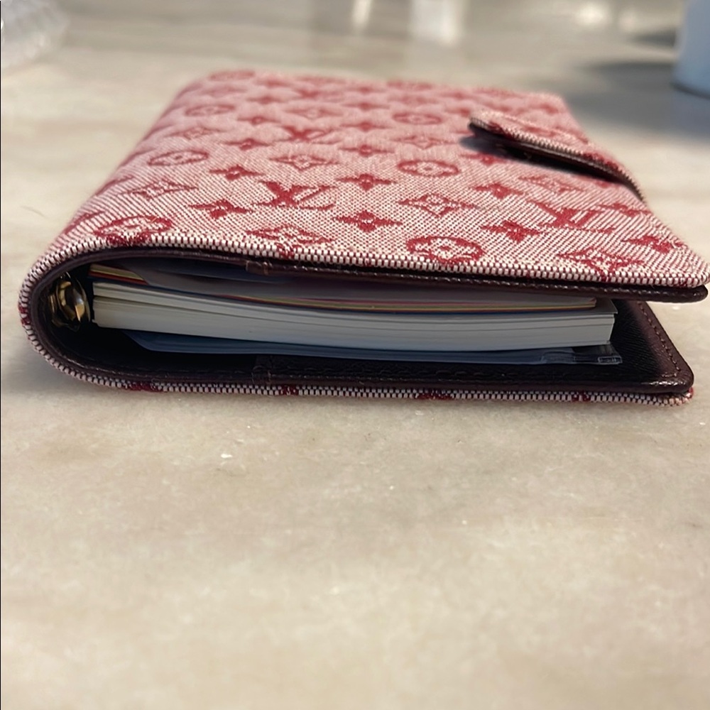 Louis Vuitton Burgundy Monogram agenda Wallet - Picture 2 of 7